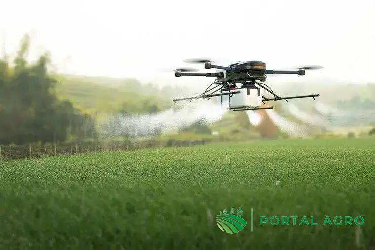 Drone pulverizador na agricultura moderna